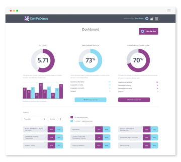 ComPeDence website dashboard page