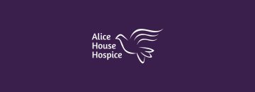 Alice House Hospice logo banner