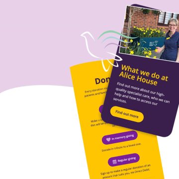 Alice House Hospice mobile teaser